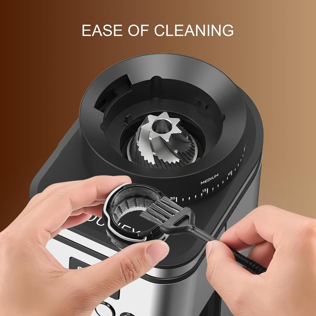 Conical Burr Coffee Grinder Electric,Stainless Steel Coffee Grinder , Adjustable Burr Grinder with 30 Grind Settings