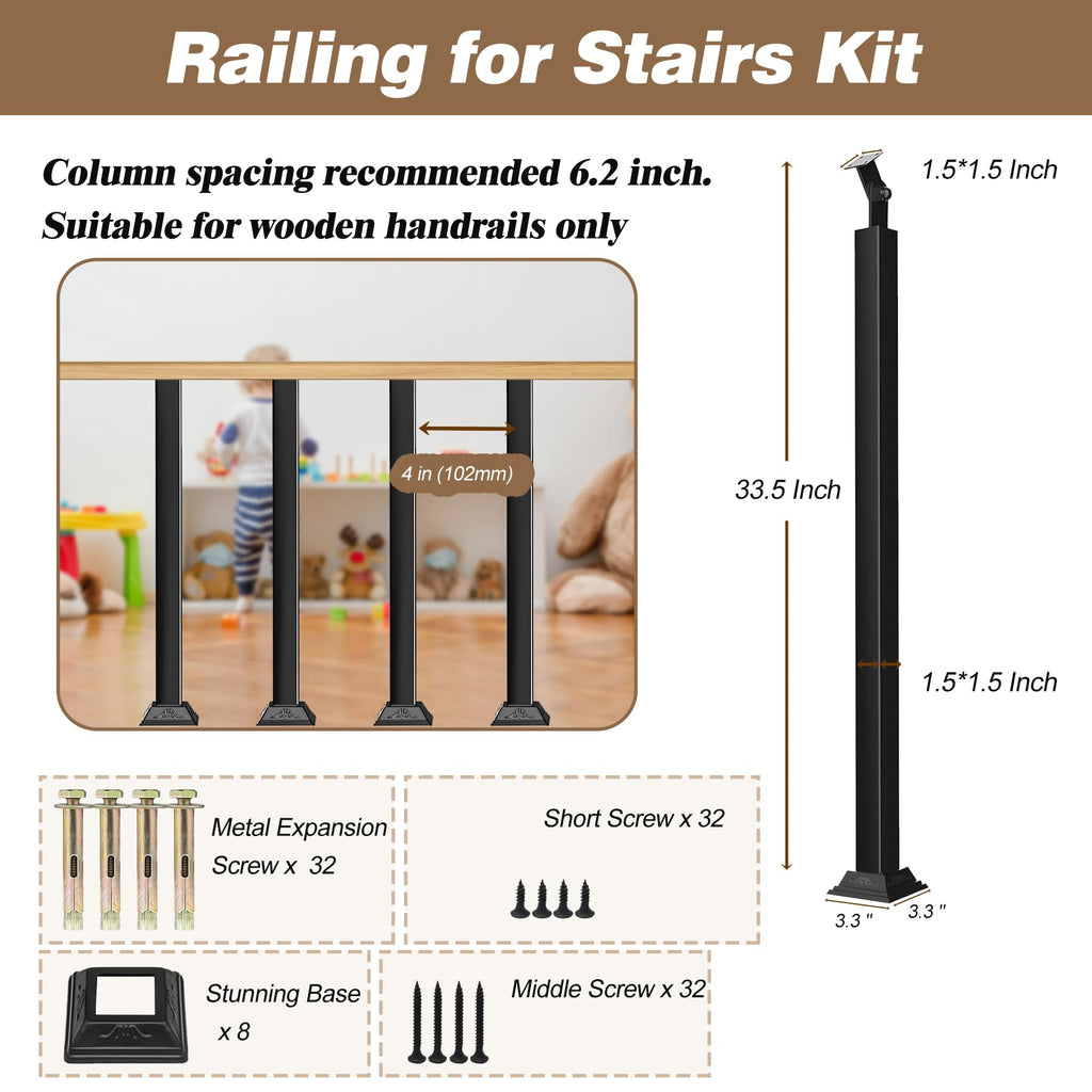Indoor Stair Railing Kit | Casa Home Living