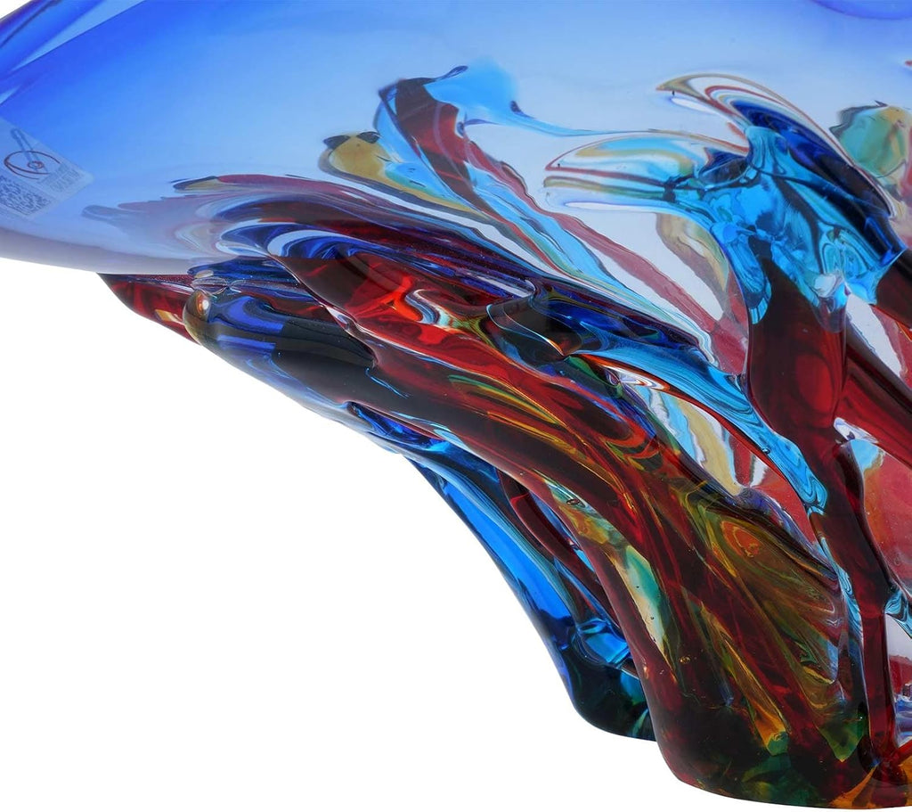 Oceanos Centerpiece Bowl - Blue and Red - Set of 2