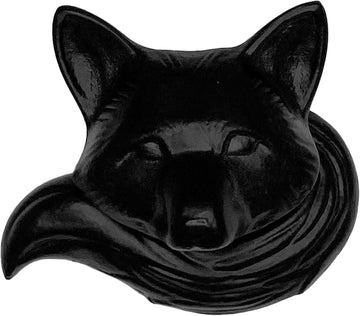 Fox Door Knocker - Matte Black (Standard Size)