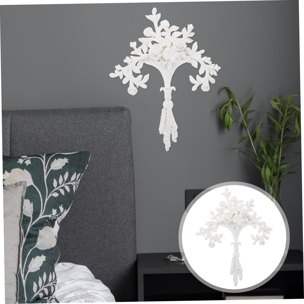 Resin Carved Onlay Applique Ornament for Wall Panel Decor