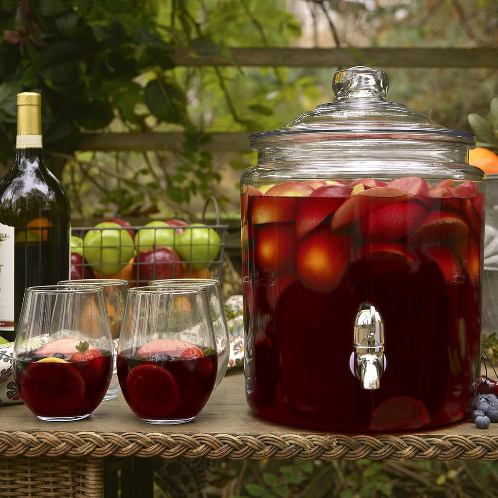 Heritage Hill Glass Drink Dispenser, 2 Gallon