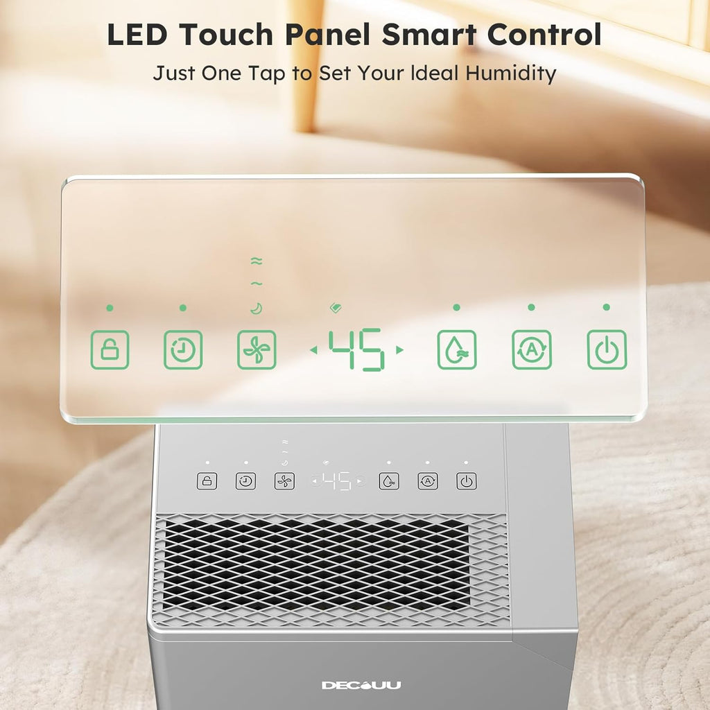 5000 Sq.Ft Energy Star Most Efficient 2024 Dehumidifier, Max 100 Pint Dehumidifier for Basement with Drain Hose