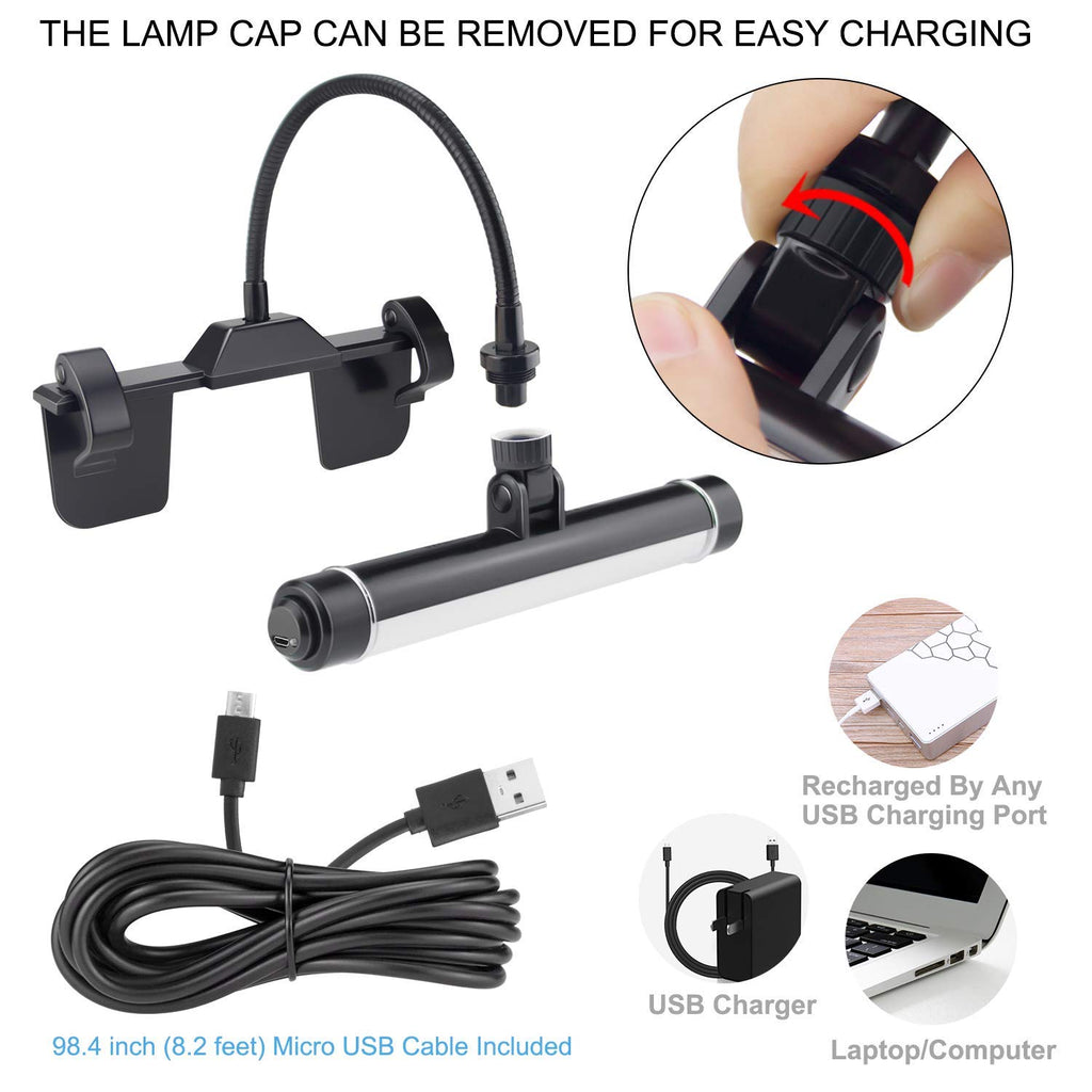 Wireless Picture Frame Led Lighting,Rechargeable Art Display Lighting Clip on Pictures,Over Painting Lights