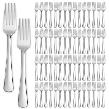 120 PCS Dinner Fork Set - Windsor Stainless Steel Silverware Fork 7.1 Inch with Dishwasher Safe Flatware Forks for