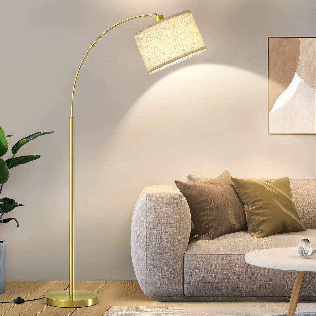 Arc Floor Lamp, 71" Tall Standing Lamp with On/Off Foot Switch