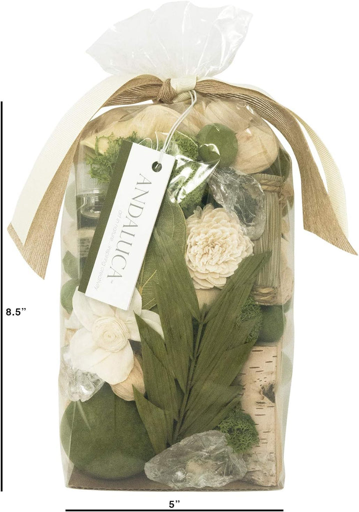 Gardens of Bali Scented Potpourri | Made in California | Large 20 oz Bag + Fragrance Vial | Scents of Crushed Jasmine