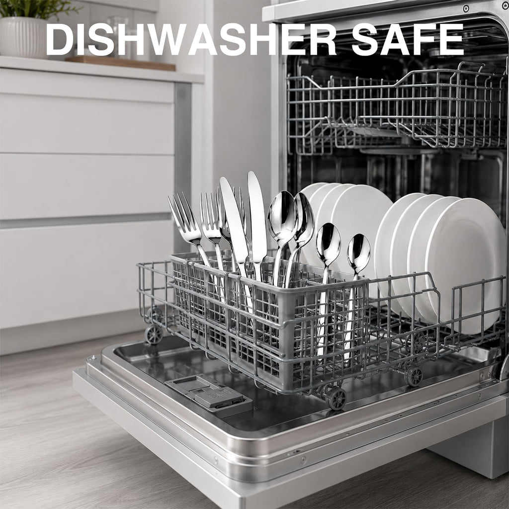 60 Piece Silverware Set for 12,Stainless Steel Flatware Utensil Cutlery Set