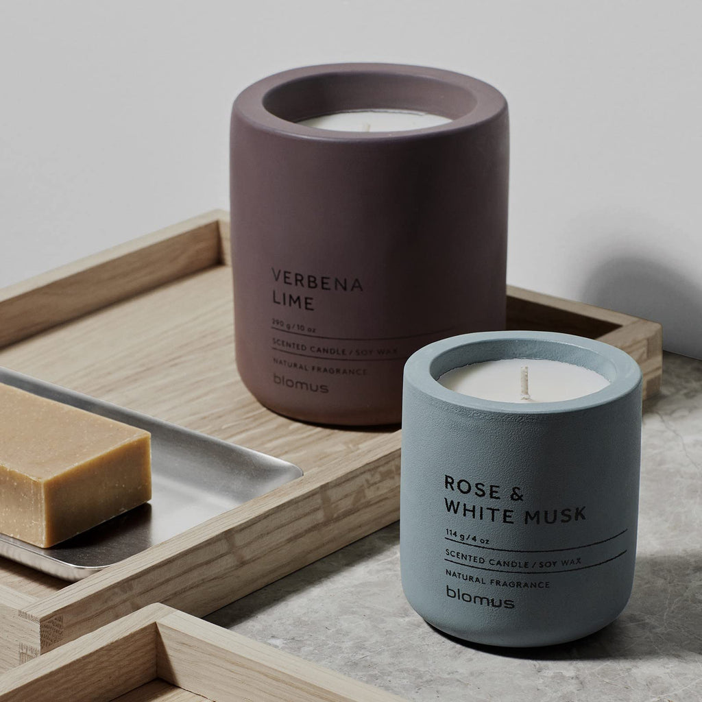 Fraga Scented Candle Micro Chip S Soy Wax Candle in Concrete Look