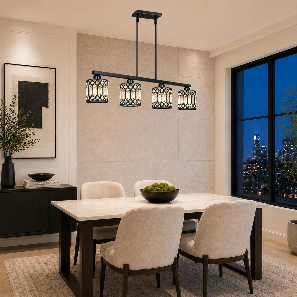 Crystal Kitchen Island Lighting Black Island Lights