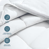 Duvet Insert Comforter - King/California King - Goose Down Alternative - Ultra-Soft - Premium 1800 Series