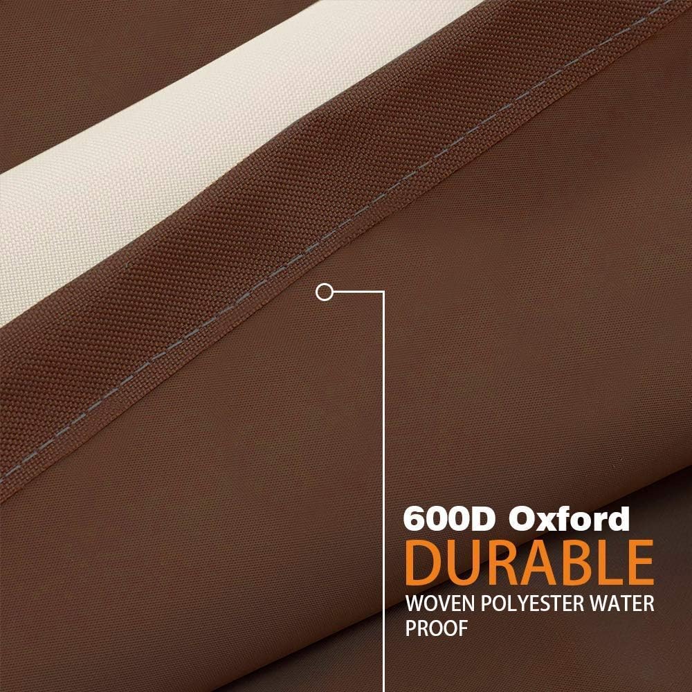 Heavy Duty Deep Patio Sofa Cover,100% Waterproof Outdoor Sofa Cover, Large Lawn Patio Furniture Covers with Air Vent