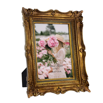 4x6 Vintage Bronze Gold Picture Frame