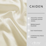 Home Fashions Caiden Elegance Damask Waterproof, Stain & Wrinkle Resistant Fabric Tablecloth, 60" x 