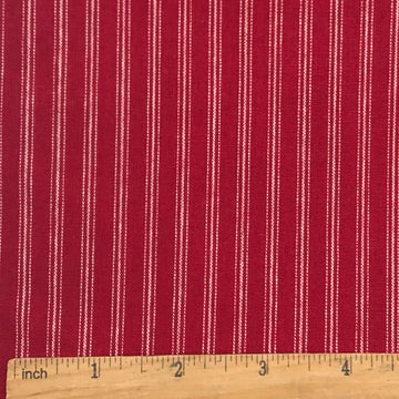 72x57 Inch Red Candy Cane Striped Fabric 100% Cotton