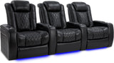 Tuscany XL Big & Tall Theater Seating - 400lb Capacity, Extra 26" Wide Power Recliner with Italian Leather