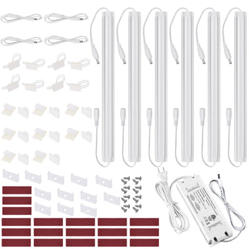 Under Cabinet LED Lights Kit Dimmable by AC in-wall Dimmer.