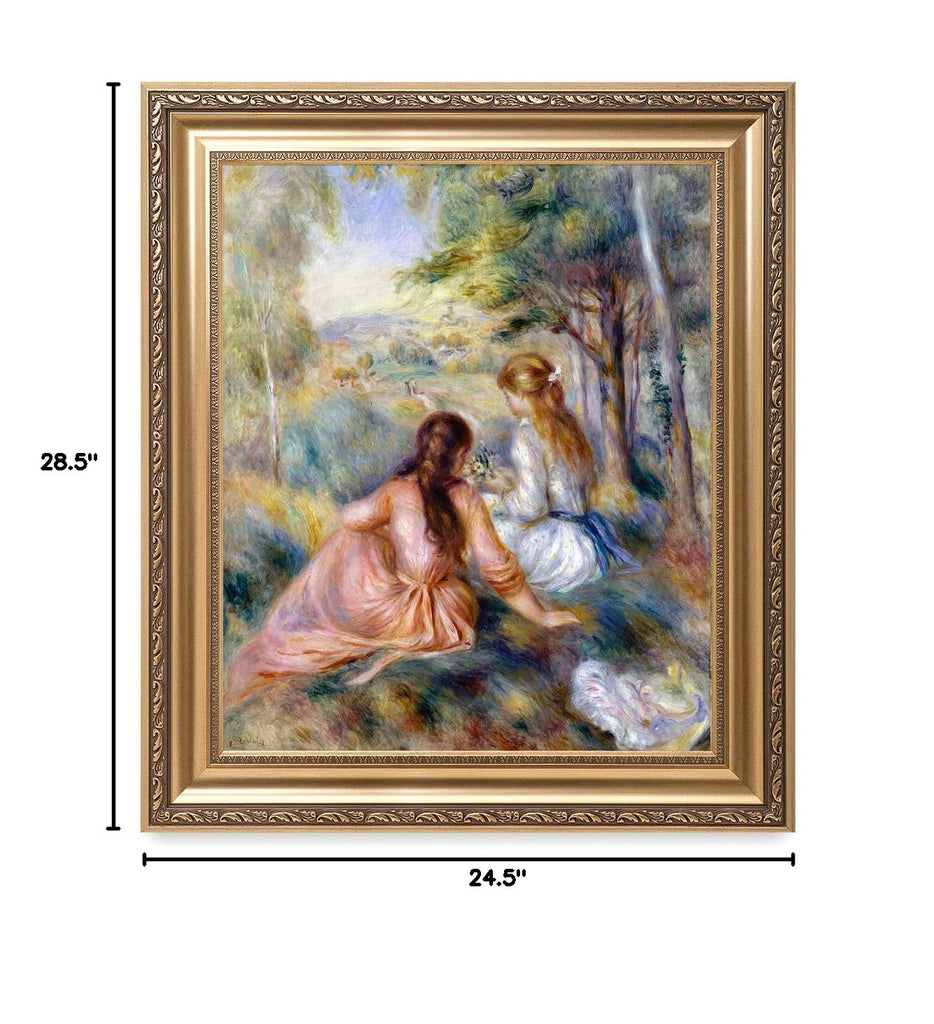 Renoir Wall Art Framed, In the Meadow, 30x26