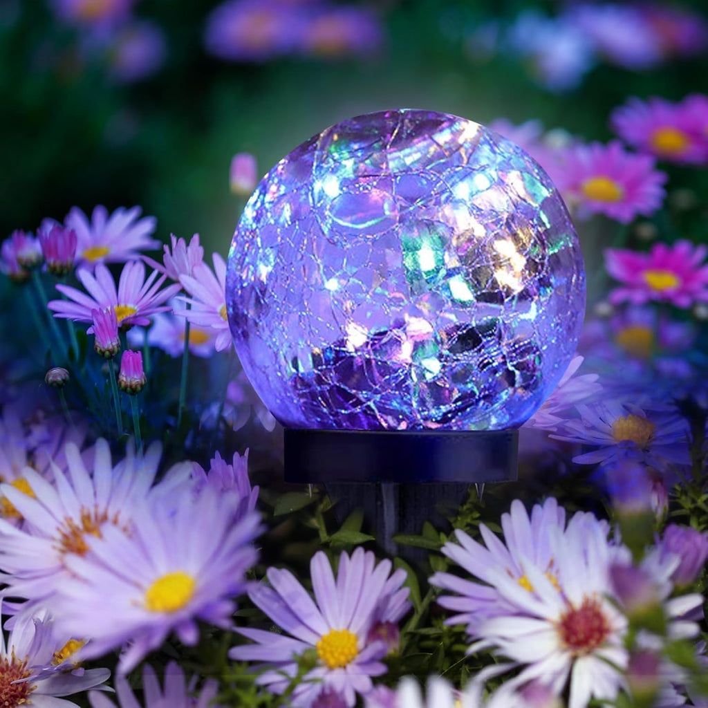 4 Pack 3.9" Solar Garden Lights Outdoor Waterproof, Multicolor