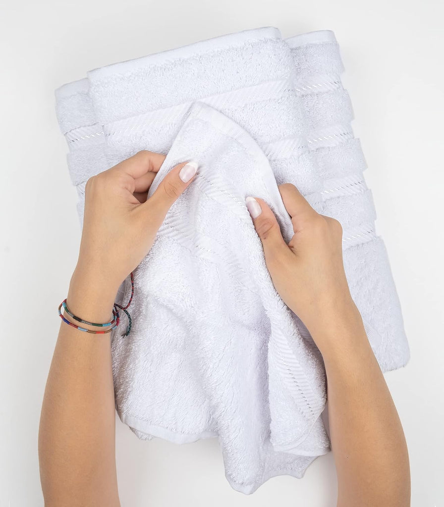 Soft Linen 100% Cotton Luxury Turkish Towels, 6 Piece Towel Set | Soft Absorbent Quick Dry OEKO Tex Standard 100