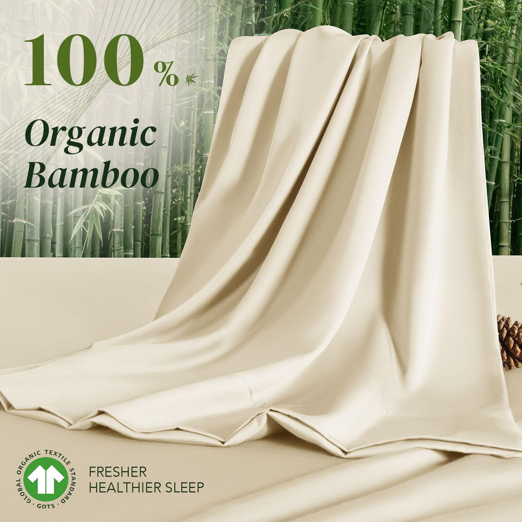 100% Organic Viscose Derived from Bamboo_, King Sheets, 4PC