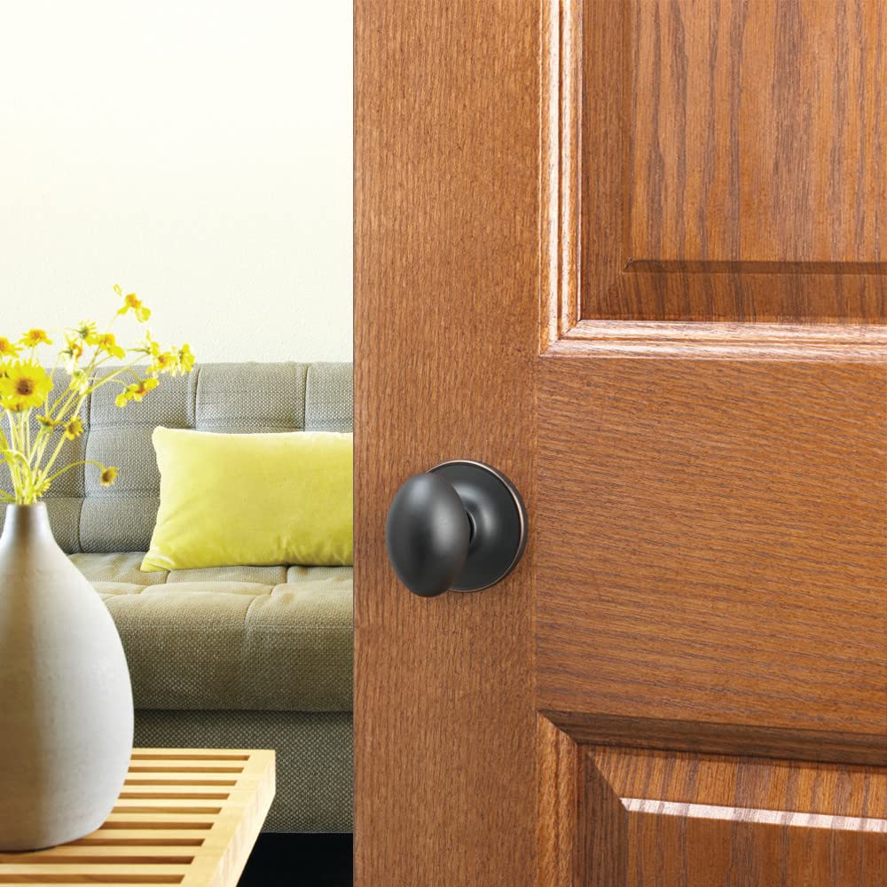 Egg Passage Door Knob, Oil Rubbed Bronze