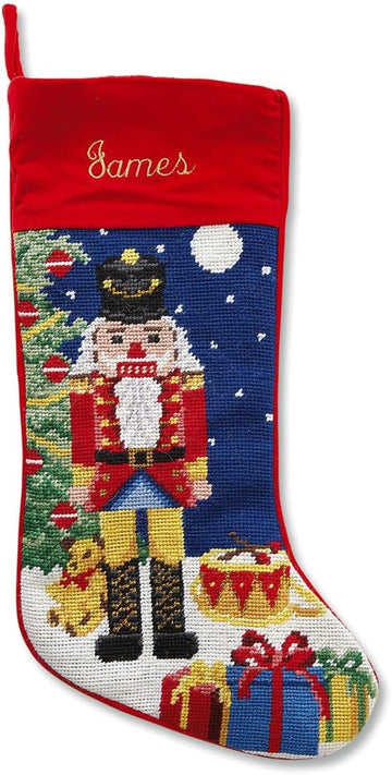 Personalized Heirloom Needlepoint Stocking