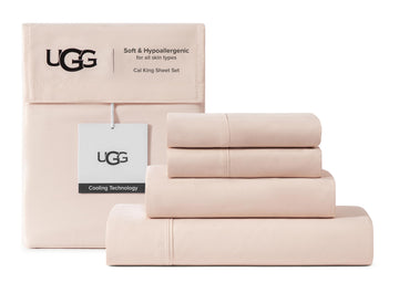 Hedi California King Sheet Set, Luxury Cooling Sheets, 4-Piece, Pink