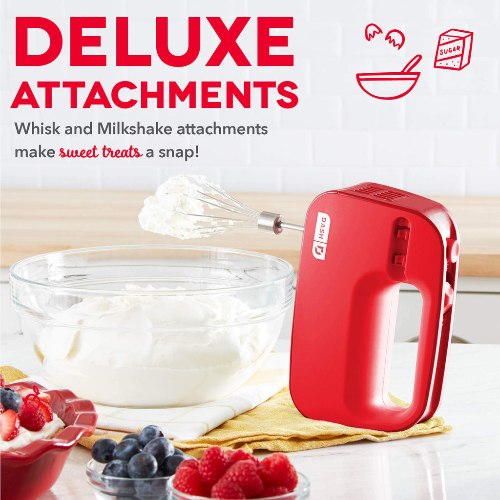 SmartStore Hand Mixer - Electric Handheld Mixer For Everyday Baking - 3-Speed Power and One-Touch Beater Ejector