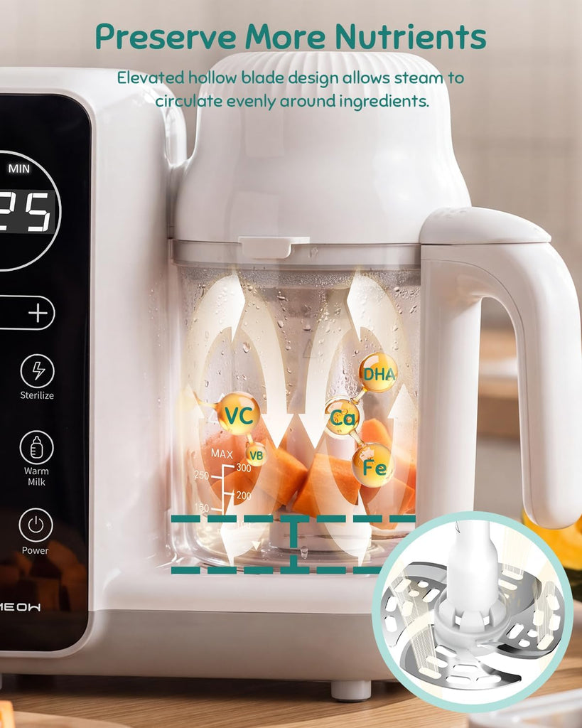 Food Maker, One-Step Baby Food Processor, Auto Steam & Blend