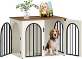31.5'' Wooden Dog Crate Furniture, Indoor Dog Kennel Dogs Cage for Small/Medium Dogs