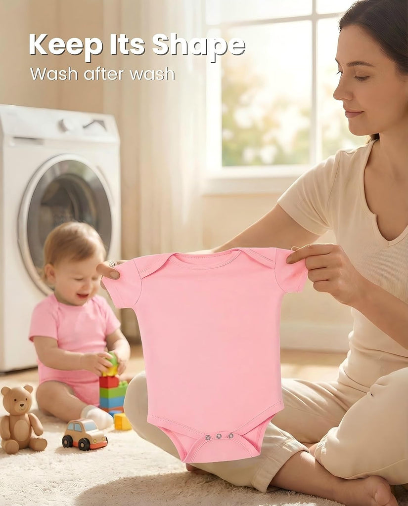 Unisex Baby Cotton Short Sleeve Bodysuit