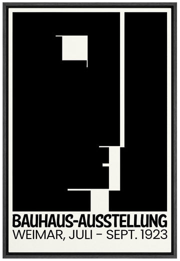 Framed Canvas Print Wall Art Bauhaus Geometric Polygon Face Classic Vintage Illustrations Fine Art Decorative Retro