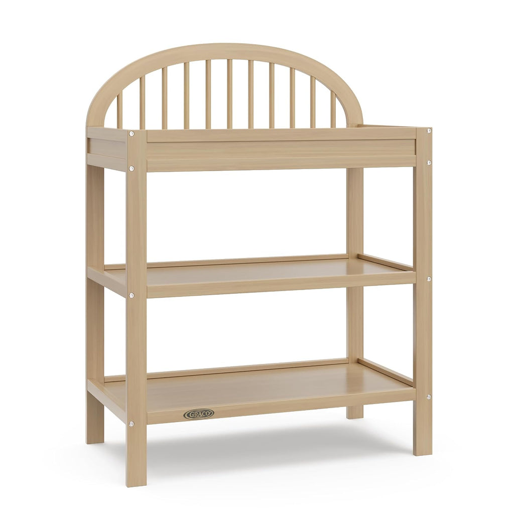 Changing Table with Water-Resistant Changing Pad, Driftwood | GREENGUARD Gold Certified Nursery Changing
