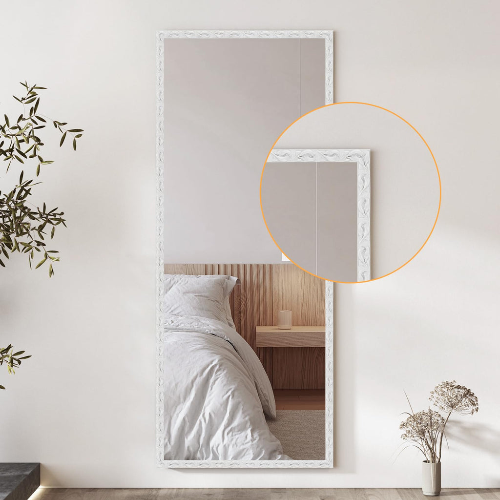 0.8" x16.4FT White Peel and Stick Crown Molding Trim - Flexible PVC Molding for Mirror Frames, Wall Decor & Furniture