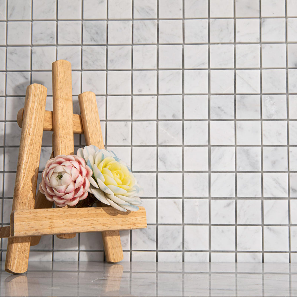Mosaic Tile Bathroom Floor 1 Inch Square 5 Pcs