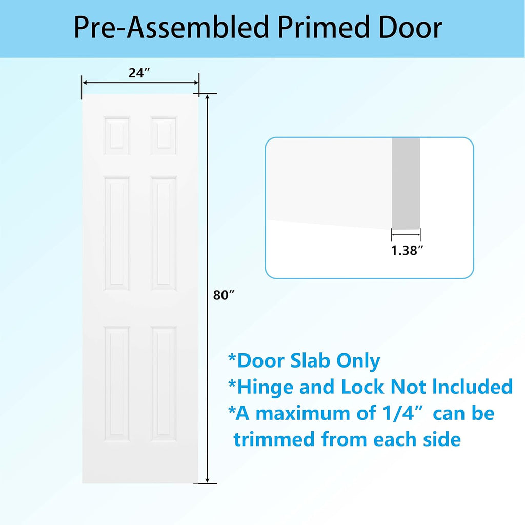 [DEMO] 24"x80" Raised 6-Panel Interior Door - Quantity Discount Preview