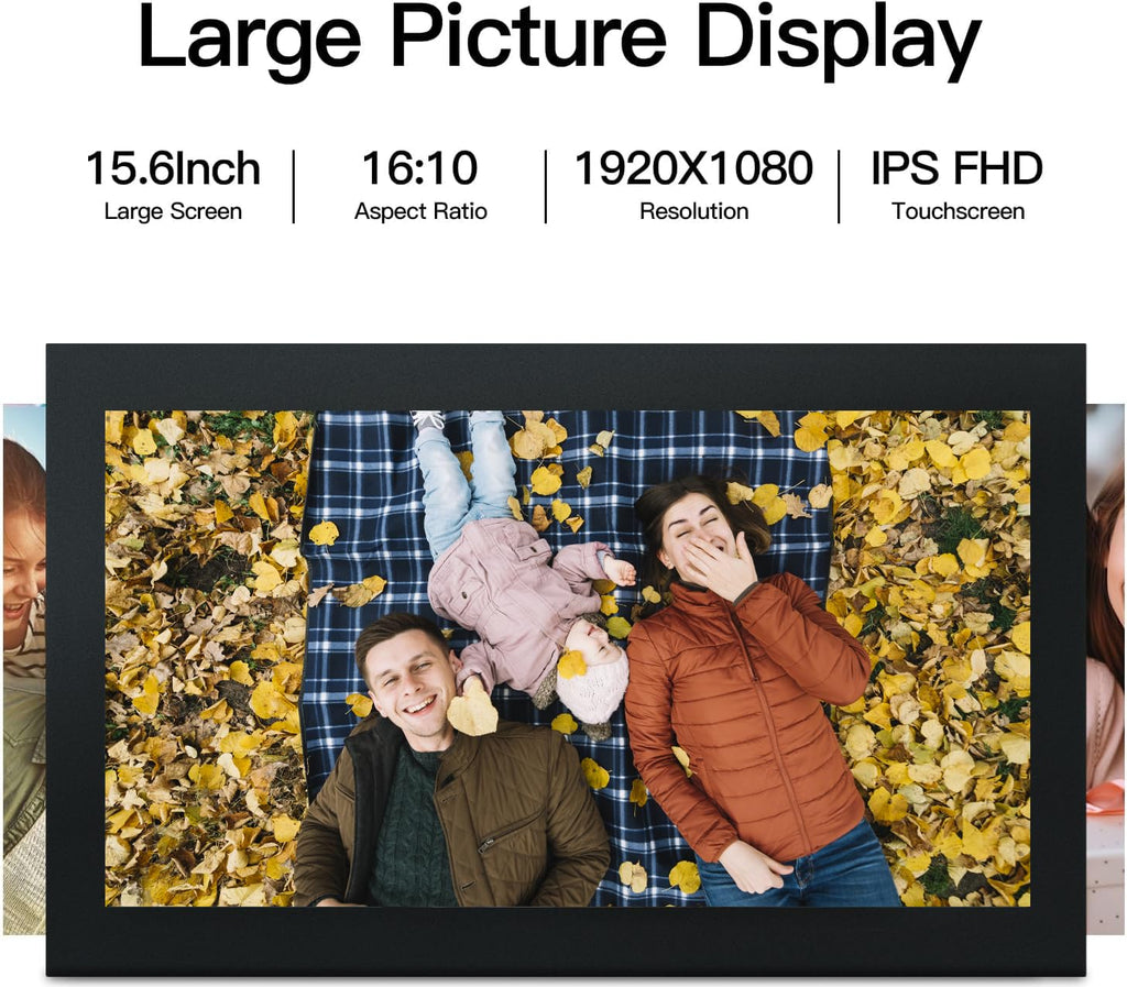 Digital Photo Frame with 15.6 Inch Touch Screen