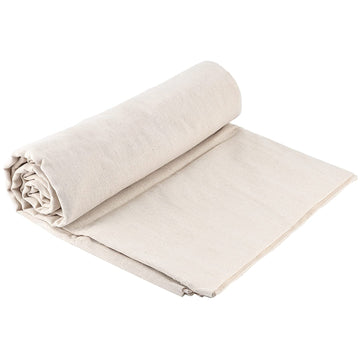 60 Inch Wide by 4 Yard Long Natural Linen Needlework Fabric, Extra Large Plain Solid Color Linen Fabric Cloth by The