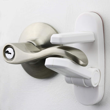 Lever Lock (1 Pack) Prevents Toddlers from Opening Doors. 3.25" L * 1.5" W * 4.5" H Easy One Hand Operation for