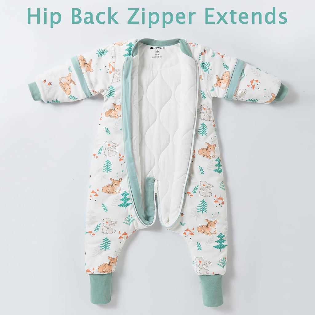 2.5 TOG Baby Sleep Sack Long Sleeve Split Leg Winter Wearable Blanket