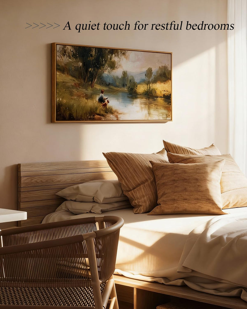 Large Landscape Wall Art, Nature Farmhouse Paintings Arts 20×40 in