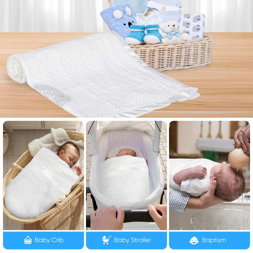 Baptism Blanket Christening Gifts for Girls Boys