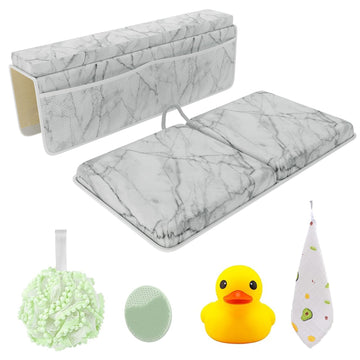 Bath Kneeler & Elbow Kneeling Rest Pad Set for Baby Washing Baths Gift Set