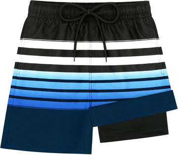 Boys Swim Trunks with Compression Liner Kids Bathing Suit Boys Board Shorts Quick Dry Teen Swimsuit Kids Swim Shorts