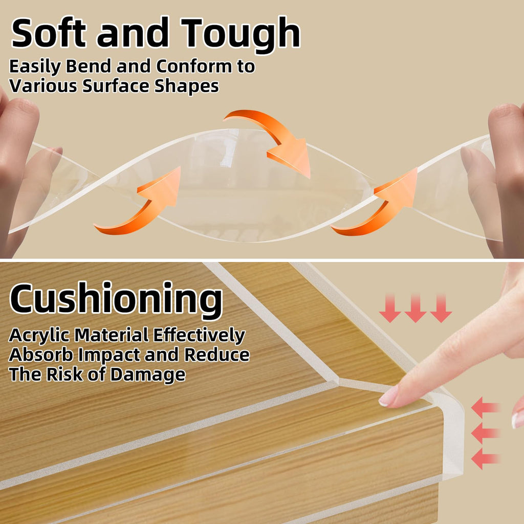 Corner Protector Clear Baby Proofing Edge Guard,1.2inX3.3FT
