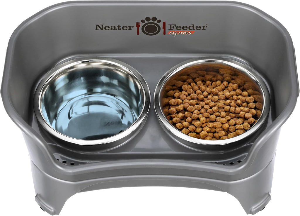Feeder Express Mess Proof Dog Bowls Elevated for Medium to Large Sized Breed, No Spill Raised Dog Food Bowl Stand