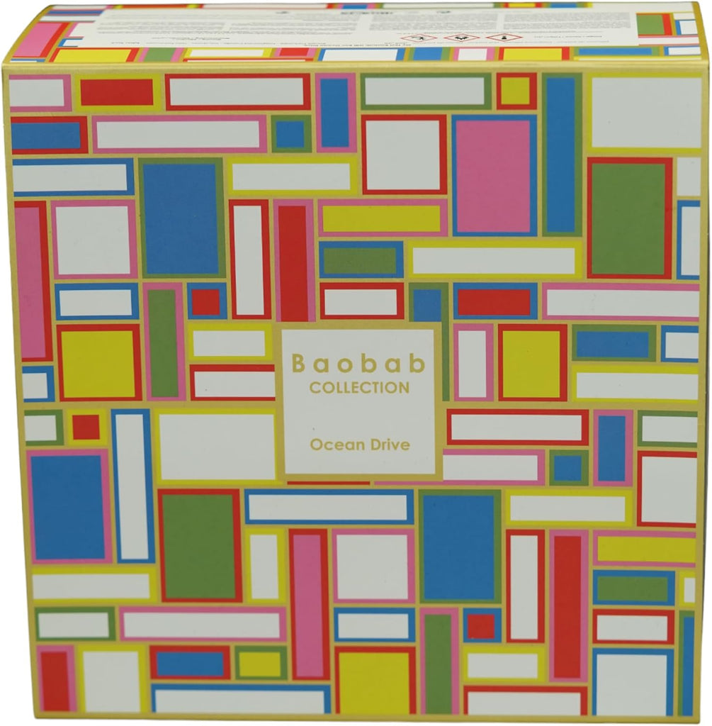 Luxury Gift Box Scented Candle and Fragrance Diffuser My First Baobab Ocean Drive (Tangerine-Yuzu-Cedar), a Graphic - Set of 3