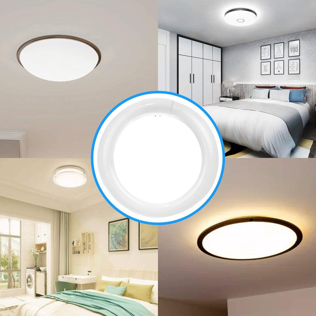 T9 Round Fluorescent Circline Lamp 22 Watts - G10Q 4-Pin Base - Ceiling Light Bulb with 4100K Cool White - 1250 Lumens