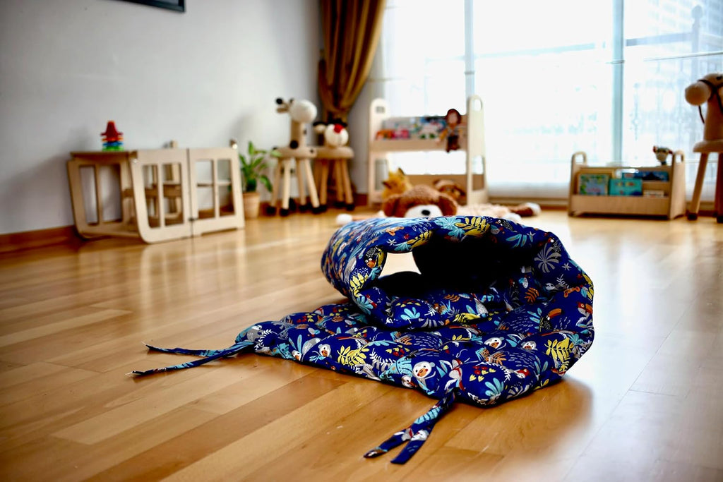 Small Jungle Beaded Fiber Pillow for Climbing Arch, Premium Quality Cotton Cushion for Montessori Rocker, Machine
